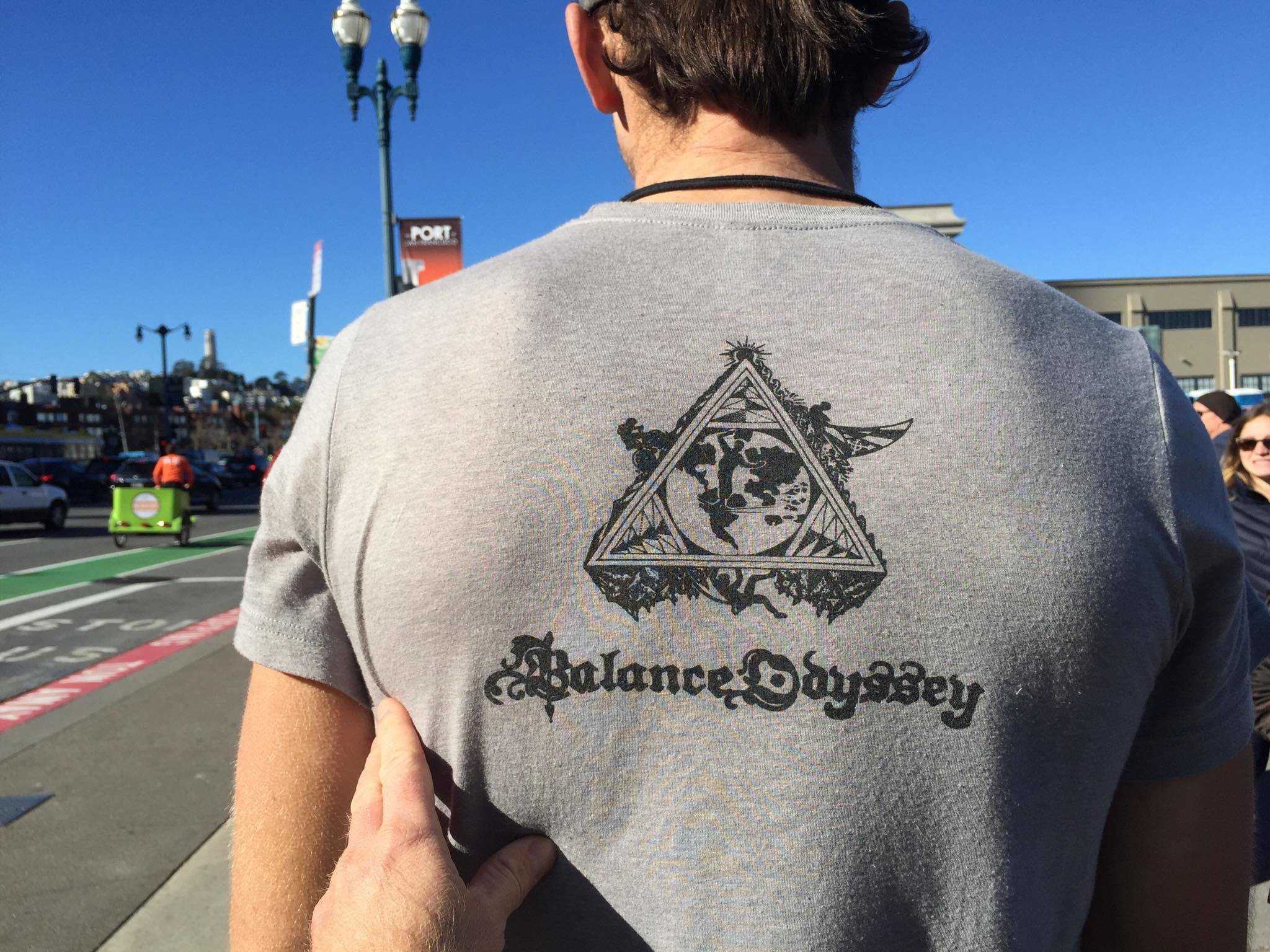 Gray shirt being worn