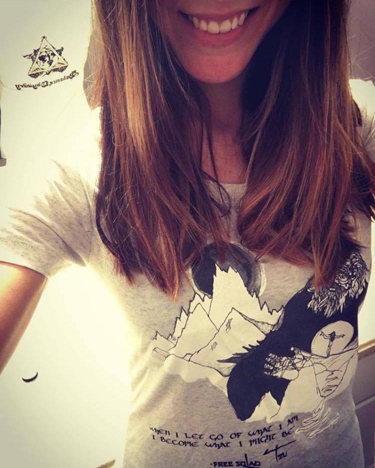 Sarah in a Balance Odyssey shirt